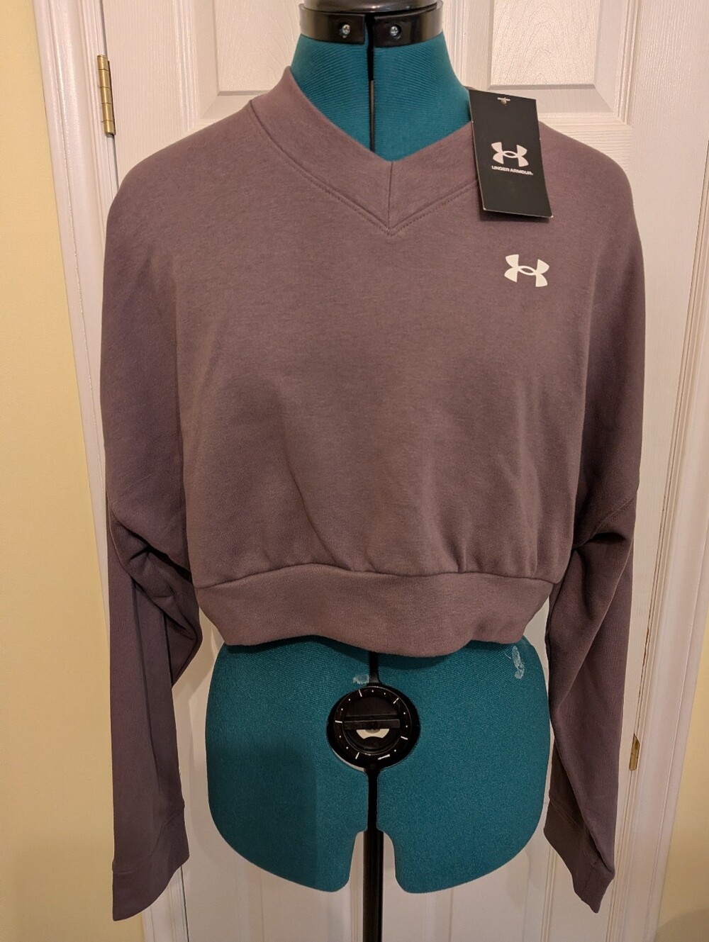 Under Armour Women's Cropped V-Neck Sweatshirt